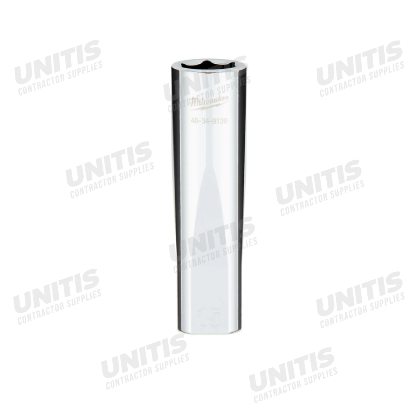 Milwaukee 1/2" Drive 15mm Deep 6 Point Socket