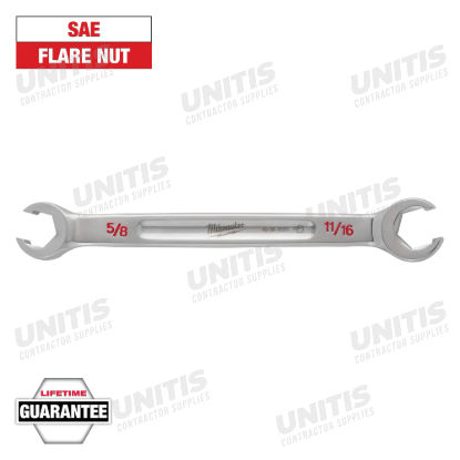 Milwaukee 5/8" x 11/16" Double End Flare Nut Wrench