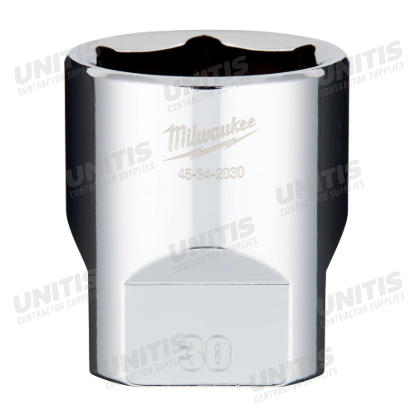 Milwaukee 1/2" Drive 30mm 6 Point Socket