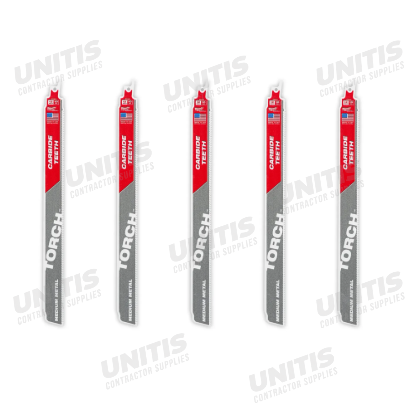 Milwaukee 12" 10 TPI TORCH WITH Carbide TEETH SAWZALL Blade for Conduit and Strut (3 Pack)