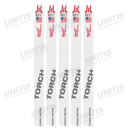 Milwaukee 12" 10 TPI The TORCH SAWZALL Blades (5 Pack)