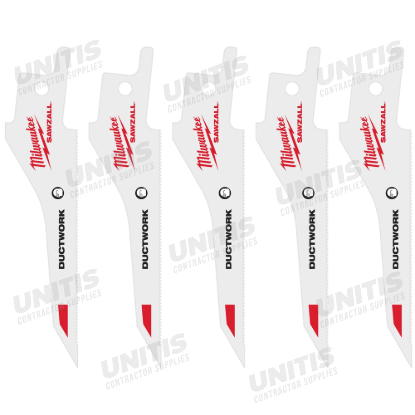 Milwaukee SAWZALL Ductwork Blade - 5 Pack