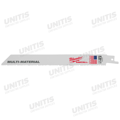 Milwaukee 8" 8/12 TPI SAWZALL Blades (5 Pack)