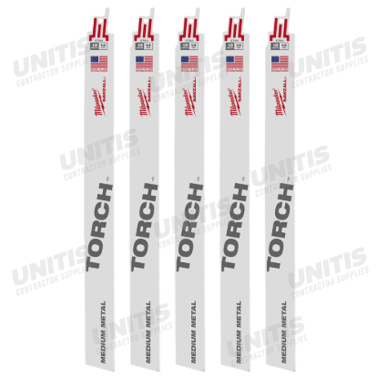 Milwaukee 12" 14 TPI The TORCH SAWZALL Blades (5 Pack)