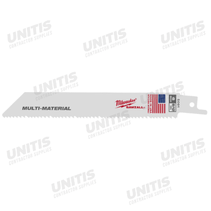 Milwaukee 6" 8/12 TPI SAWZALL Blades (5 Pack)