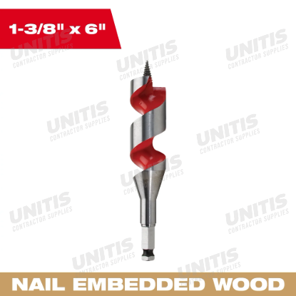 Milwaukee 1-3/8" x 6" Ship Auger Bit