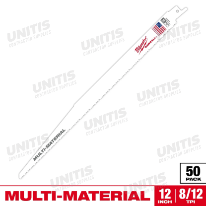 Milwaukee 12 " 8/12 SAWZALL Blades (50 Pack)