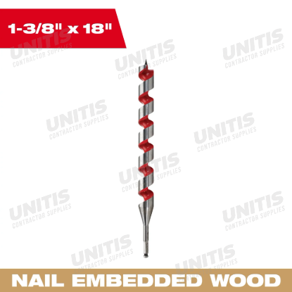 Milwaukee 1-3/8" x 18' Ship Auger Bit
