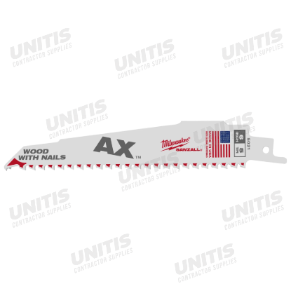 Milwaukee 6" 5 TPI The AX SAWZALL Blade (25 Pack)