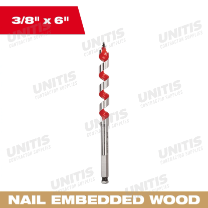 Milwaukee 3/8" x 6" Ship Auger Bit