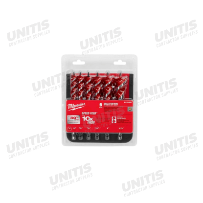 Milwaukee Speed Feed Wood Bit 6-1/2" Set - 6 Piece