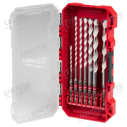 Milwaukee 7 Piece SHOCKWAVE Impact Duty Carbide Multi-Material Drill Bit Set