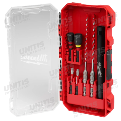 Milwaukee 7 Piece SHOCKWAVE Impact Duty Carbide Hammer Drill Bit Concrete Screw Install Set