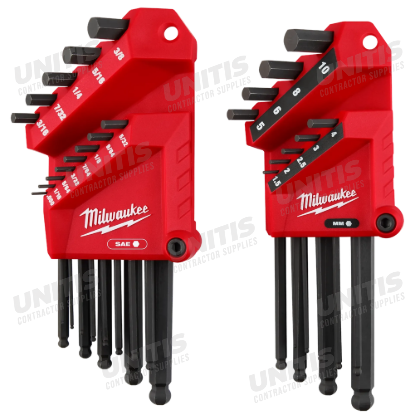 Milwaukee 22-Key Ball End L-Style Hex Key Set - /Metric