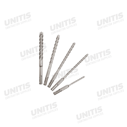 Milwaukee 5 Piece SDS PLUS 4-Cutter Set