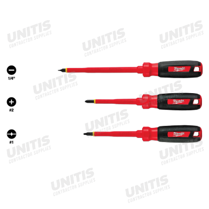 Milwaukee 3 Piece 1000V Insulated Screwdriver Set