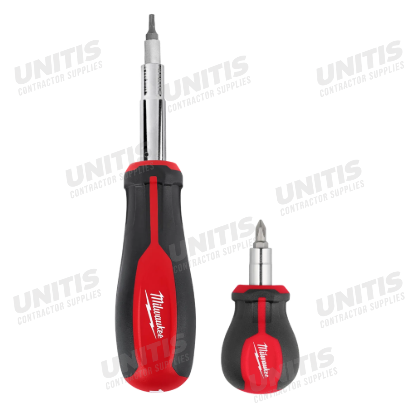 Milwaukee 2 Piece 11-in-1 Multi-Bit Screwdriver and 6-IN-1 Stubby Multi-Bit Screwdriver Set