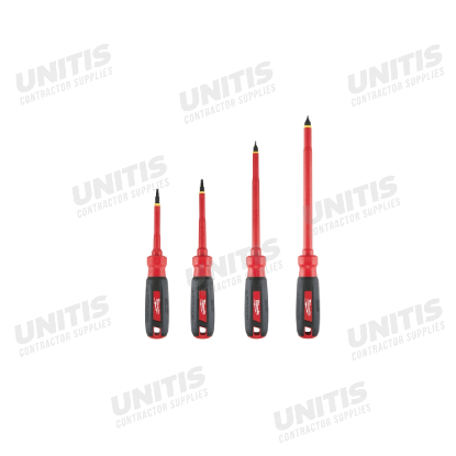 Milwaukee 4 Piece 1000V Insulated Screwdriver Set with Square Recess