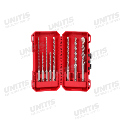 Milwaukee 8 Piece SDS PLUS M/2 2-Cutter Drill Bit Kit