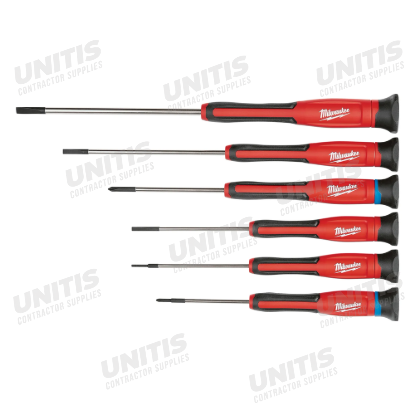 Milwaukee 6 Piece Precision Screwdriver Set with Case