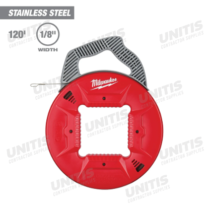 Milwaukee 120' 1/8" Stainless Steel Fish Tape