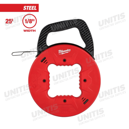 Milwaukee 25' 1/8" Steel Fish Tape