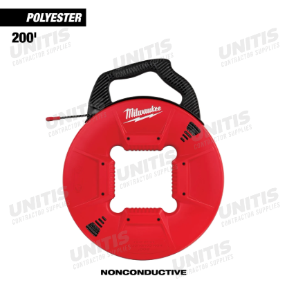 Milwaukee 200â€™ Polyester Fish Tape with Nonconductive Tip