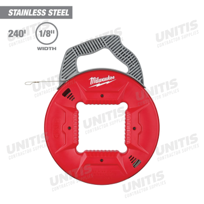 Milwaukee 240' 1/8" Stainless Steel Fish Tape
