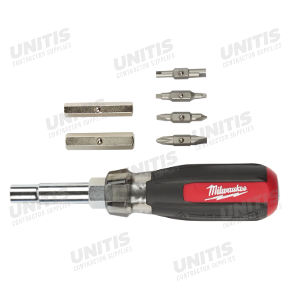 Milwaukee 13in1 Cushion Grip Screwdriver with Schrader Bit