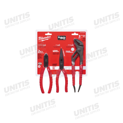 Milwaukee Comfort Grip Pliers Kit - 3 Piece