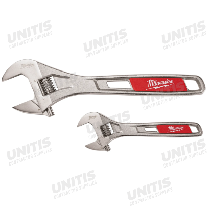 Milwaukee 2 Piece 6" & 10" Adjustable Wrench Set