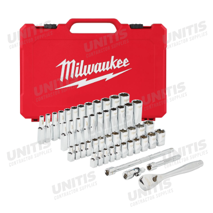 Milwaukee 1/4" Drive 50 Piece Ratchet & Socket Set - Metric