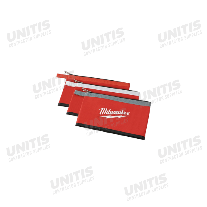 Milwaukee Zipper Pouches (3 Pack)
