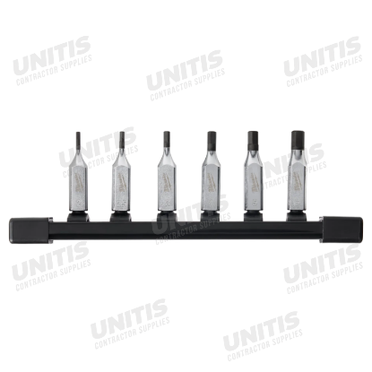 Milwaukee 6 Piece 1/4" Drive Hex Bit Socket Set - Metric