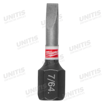 Milwaukee SHOCKWAVE Impact Duty 1" Slotted 7/64" Insert Bits (25 Pack)