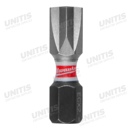 Milwaukee SHOCKWAVE Impact Duty 1" Impact Duty ECX 2 Insert Bits (25 Pack)