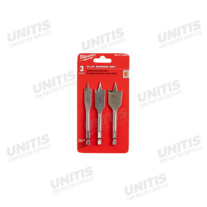 Milwaukee 3 Piece Stubby Flat Boring Set