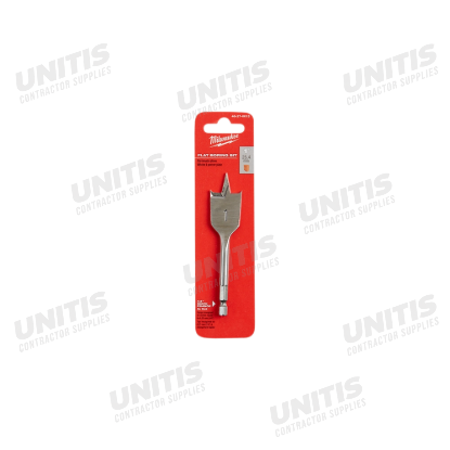 Milwaukee 1" x 4.5" Flat Boring Bit
