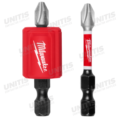 Milwaukee 3 Piece SHOCKWAVE Impact Duty Magnetic Attachment and PH2 Bit Set
