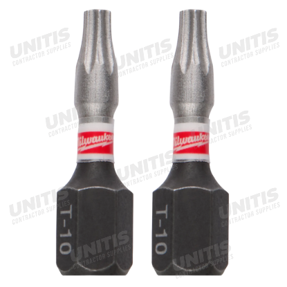 Milwaukee SHOCKWAVE Impact TORX T10 Insert Bits (2 Pack)