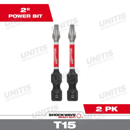 Milwaukee SHOCKWAVE Impact Duty 2" T15 Bit (2 Pack)