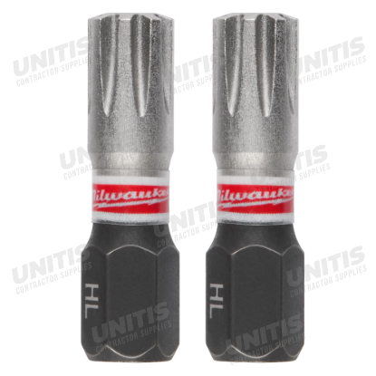 Milwaukee SHOCKWAVE Impact Duty 1" Insert Bits for HeadLOK Wood Screws (2 Pack)
