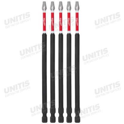 Milwaukee SHOCKWAVE 6â€ Impact Phillips #2 Power Bits (5 Pack)