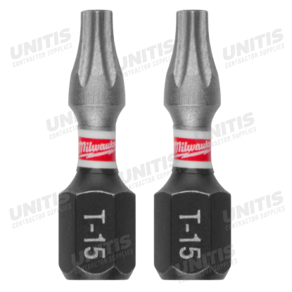 Milwaukee SHOCKWAVE Impact TORX T15 Insert Bits (2 Pack)