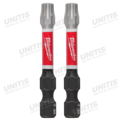 Milwaukee SHOCKWAVE Impact Duty 2"TORX T30 Power Bits (2 Pack)