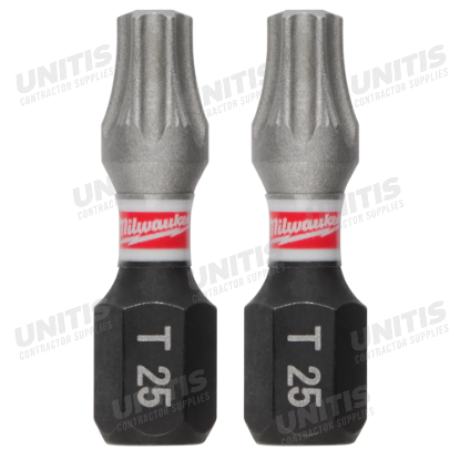 Milwaukee SHOCKWAVE Impact Duty 1" TORX T25 Insert Bits (2 Pack)