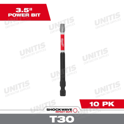 Milwaukee SHOCKWAVE Impact Duty 3-1/2" Power Bit TORX T30 Bulk 25