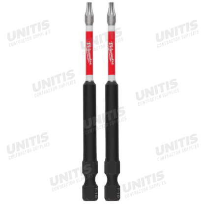 Milwaukee SHOCKWAVE Impact Duty 3-1/2" T10 Bit (2 Pack)