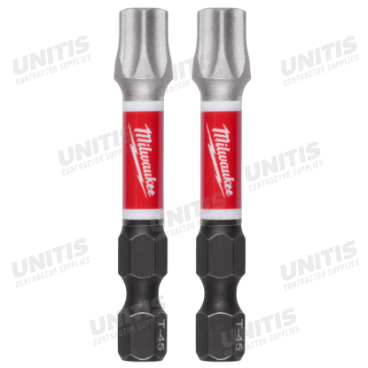 Milwaukee SHOCKWAVE Impact Duty 2" T45 Impact Bits 2 Pack