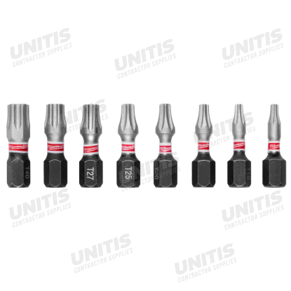 Milwaukee 10 Piece SHOCKWAVE Impact Duty 1" Torx Security Insert Bit Set